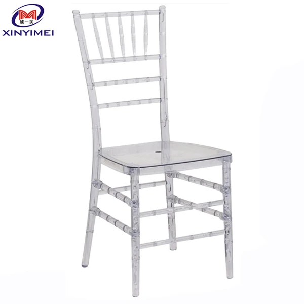Factory Price Chinese Pc Resin Tiffany Transparent Chiavari Chair