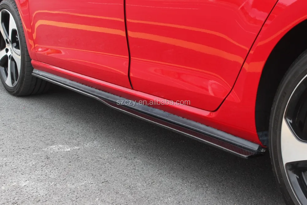 Carbon Fiber Car Side Skirt Kit For Vw Golf Vii 7 Gti 2014 Up Buy