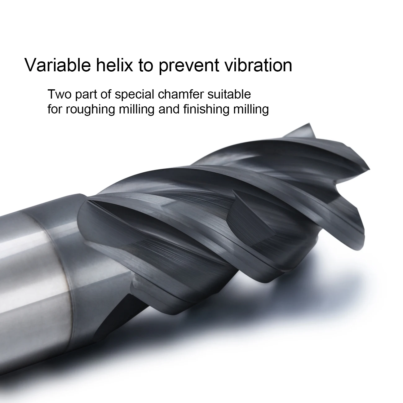 carbide CNC milling bits for stainless steel cutting tool chamfer milling cutter variable helix milling tool end mill