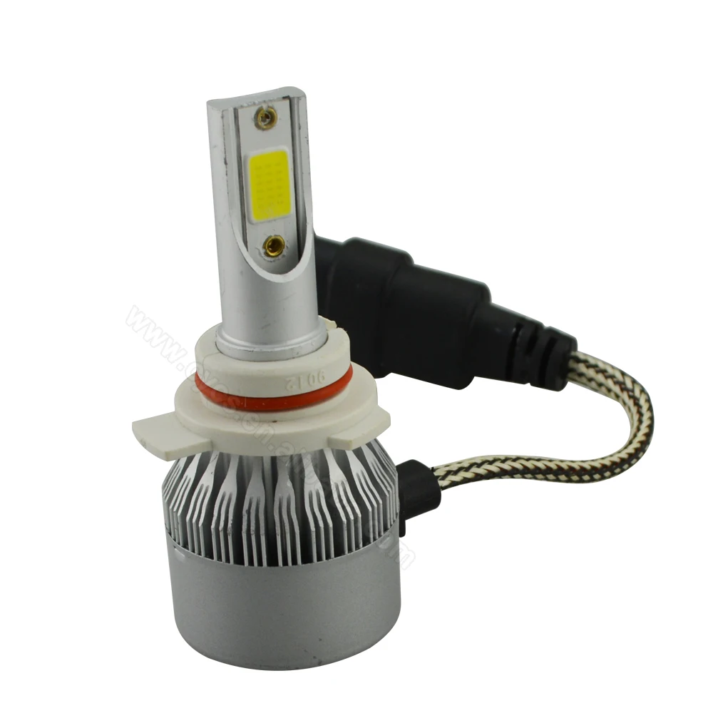 12V 24V 6000k 72W 7600Lumens 9012 HIR2 C6 car led headlight lamp bulb