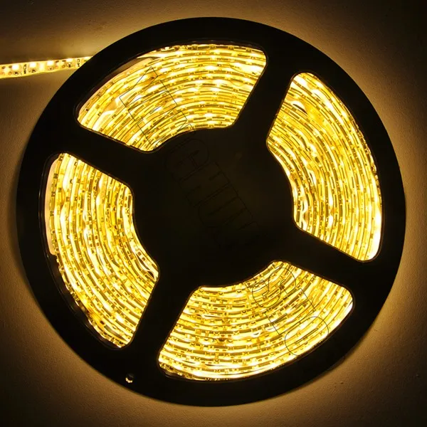 Hot Sale ! 5M/lot IP65 Waterproof 3528 600 LED Strip Light Ribbon Tape 120led/m Warm White Cold White Blue Green Red LED stripe