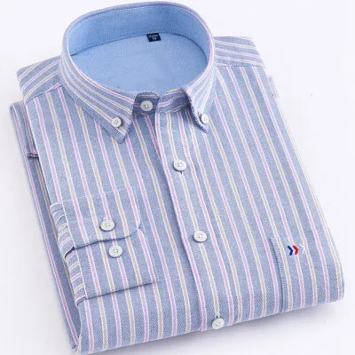 Oemtailor 100%Cotton Oxford Stripe Shirt Men Oxford Shirt
