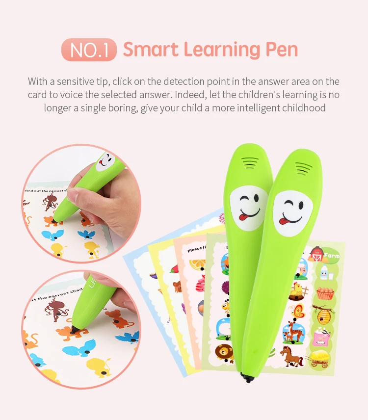 Y-pen kids english learning toys smart pen learning English reading toy