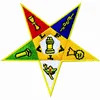 100% Embroidery Masonic OES Star Embroidered Iron on Emblem Patch