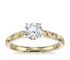 1PCS solid gold hawaii style customized engagement ring