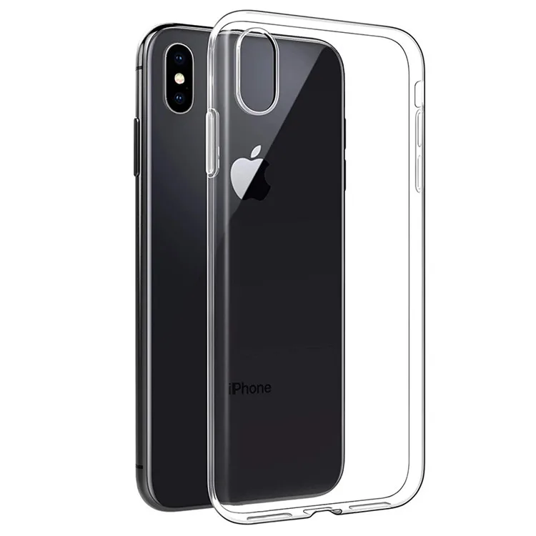 2019 Flexible Slim Crystal Clear Soft TPU Phone Case for iPhone Xs