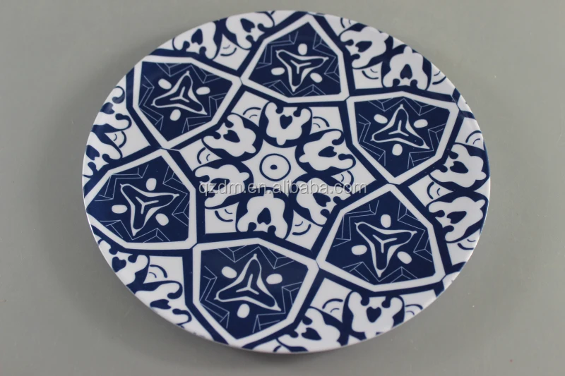 8inch Melamine flat base dinner plate & dishes