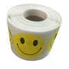 Red Smiley Face Happy Stickers 2" Inch Round Circle Teacher Labels 500 Total Smiley Stickers
