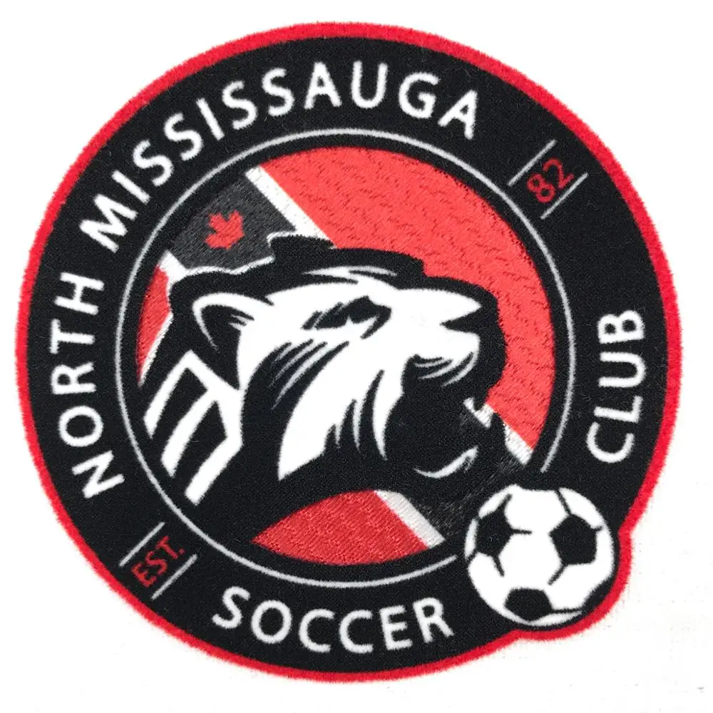 Factory Direct Football Jersey Patches Sports Team Patches 3d Flock