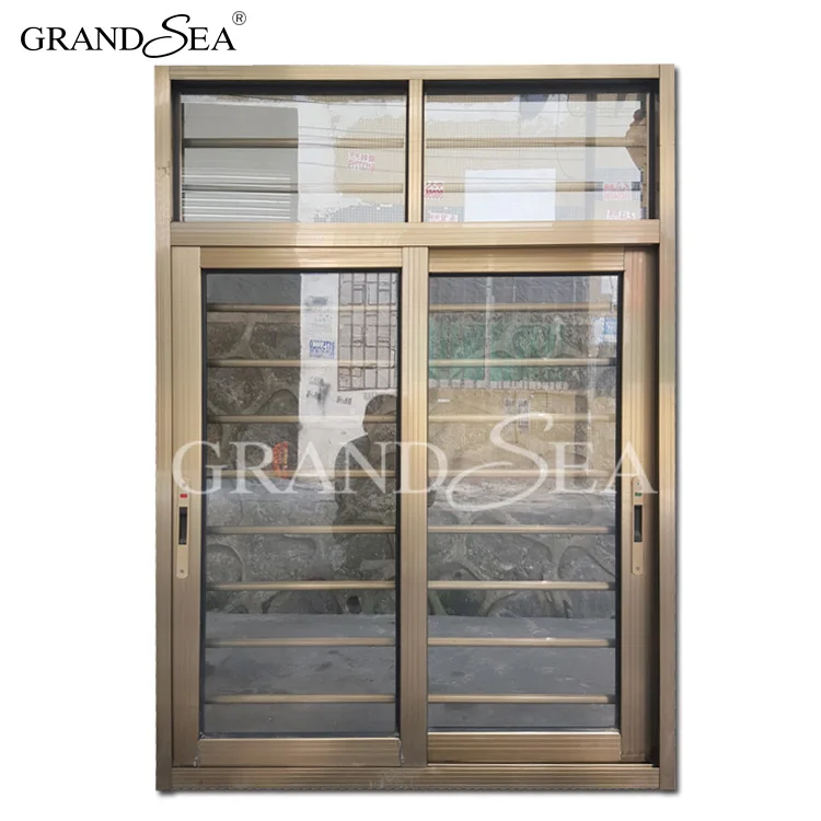 Latest Design Double Glazed Aluminum Window With Security Bar Design Buy French Aluminum Window Double Glazed Aluminum Window Aluminum Window