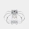 ETL cETL Trendy and Elegant Decorative Crystal LED Chrome Chinese Lantern Drum Ceiling Lamp