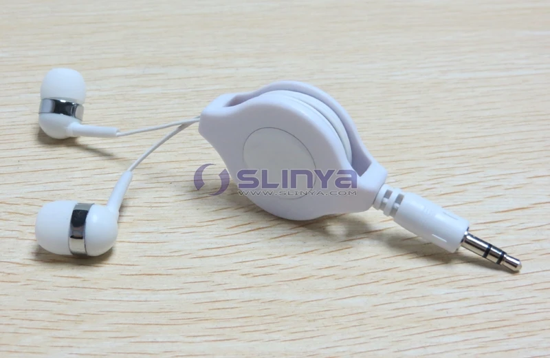 Mini Retractable Oem Earphone Headphone Headset For Mobile Phone Tablet
