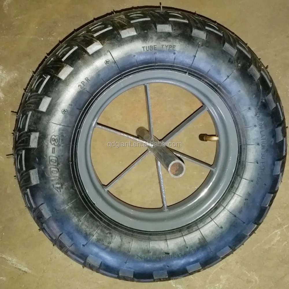 400mm wheelbarrow rubber wheels