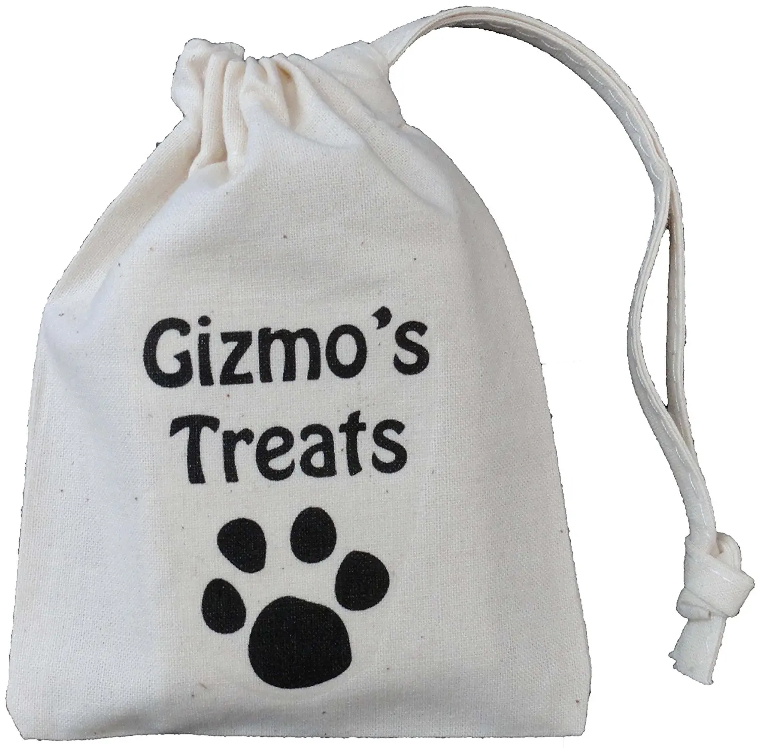 DOG TREAT BAG SMALL COTTON DRAWSTRING BAG Supplied empty PERSONALISED