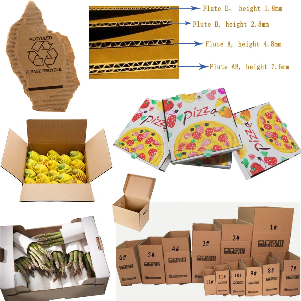 3-ply 5-ply apple banana fruit box shipping for packaging with different size