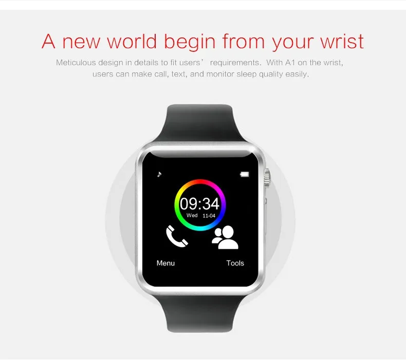 New BT Call A1 Smart Watch For Apple IPhone & Android Phone