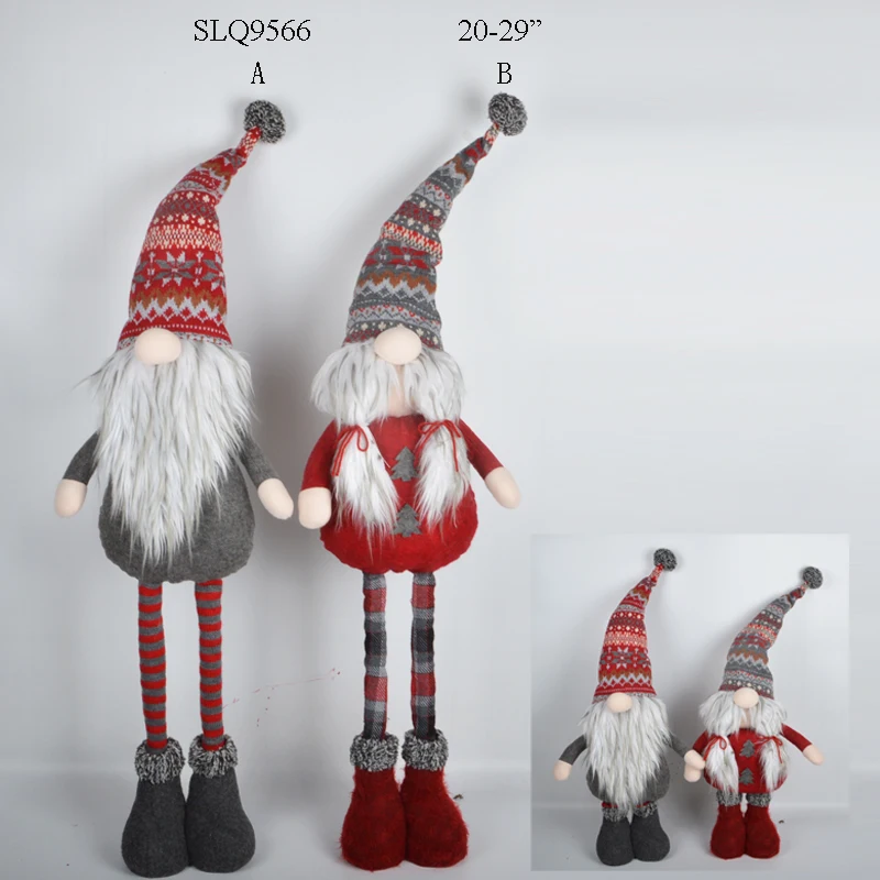 Christmas Santa Claus Extendable Stuffed Gnome Xmas Ornament Wholesale ...