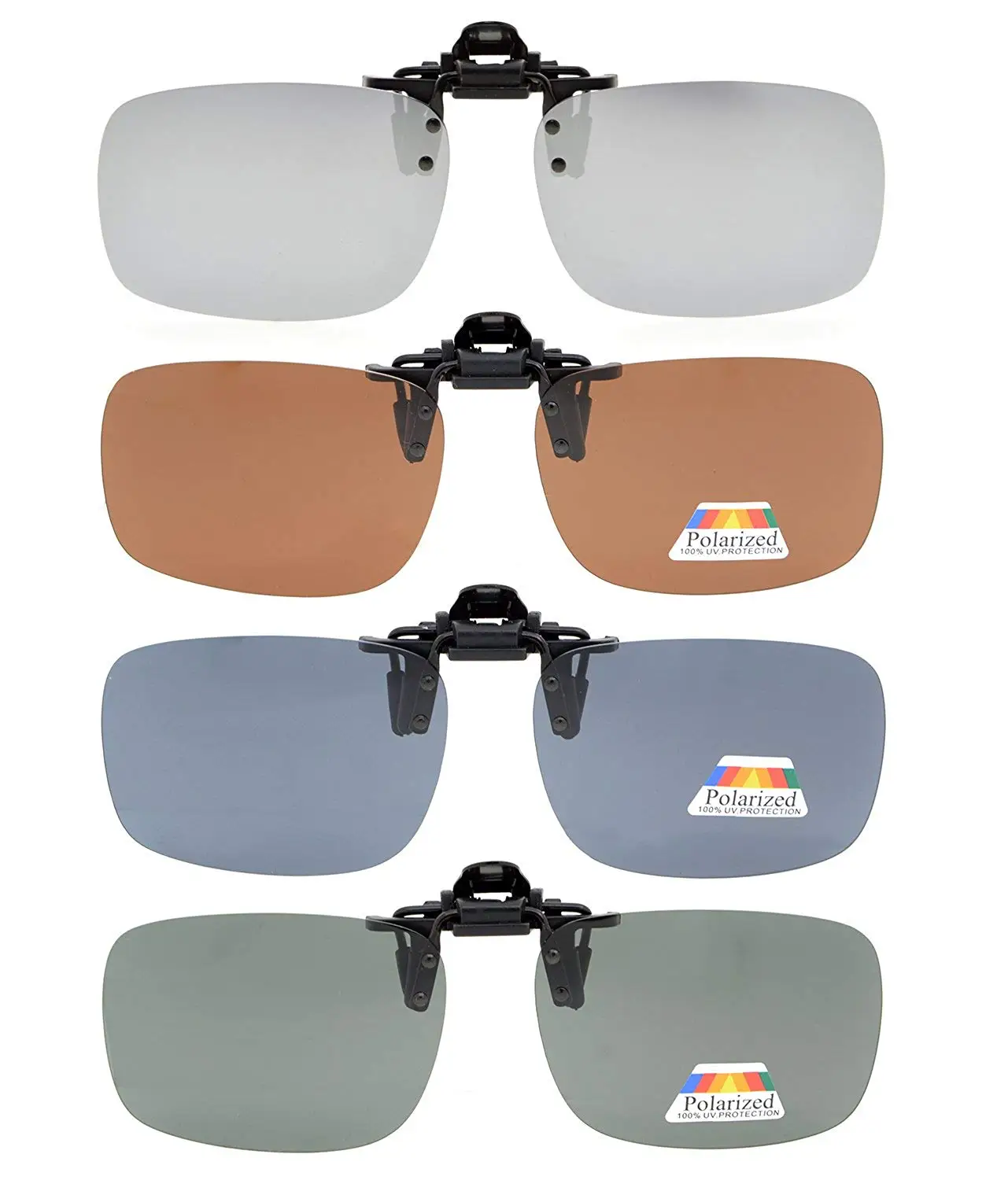 non polarized clip on sunglasses