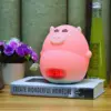 High Quality Silicone pig Shape Night Light Touch Sensor 7 Colors Led Changing Digital silica gel silicone night Light