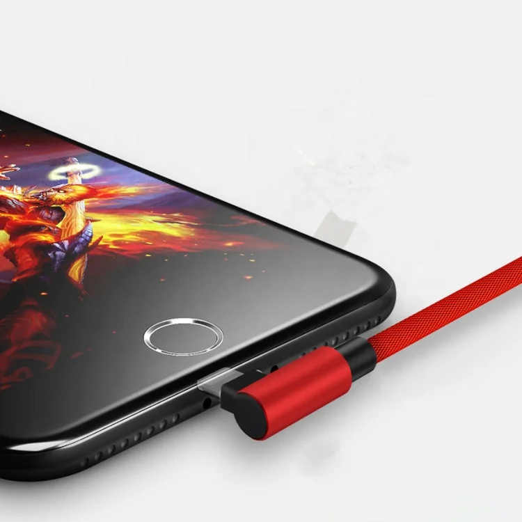 90 Degree Right Angle Micro USB cable Android Charger Cable for Samsung - ANKUX.COM