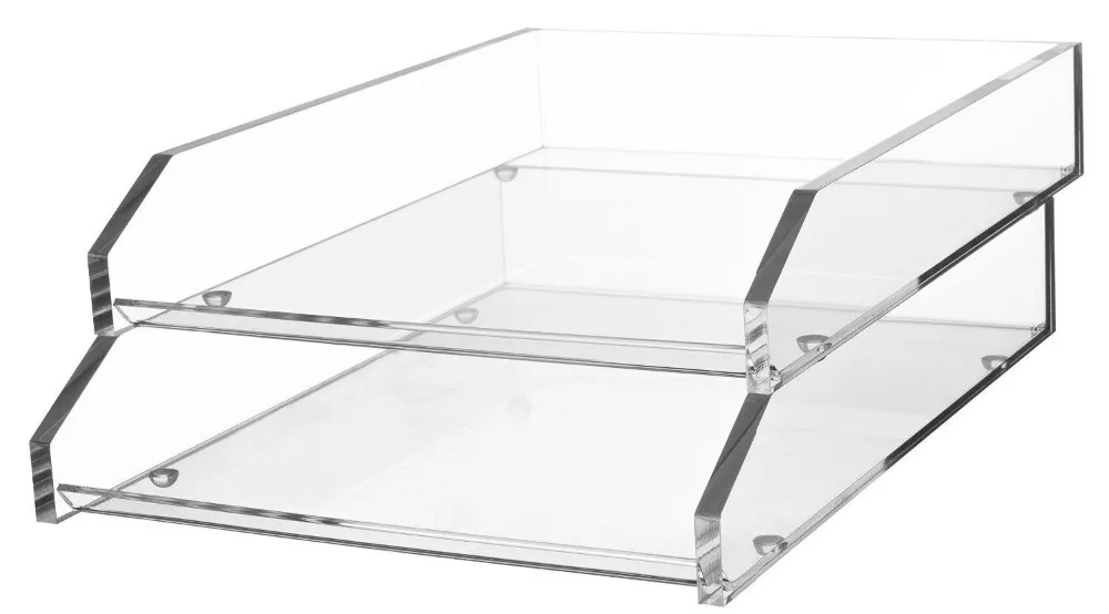 Clear Acrylic Letter Tray / Transparent Acrylic Document Tray / Plastic ...