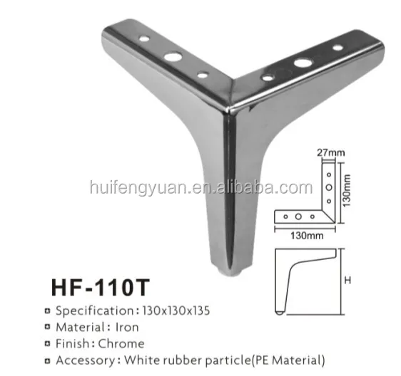 Furniture Legs Chrome chrome customized triangle y shape silver metal furniture sofa Furniture Legs Chrome chrome customized triangle y shape silver metal furniture sofa