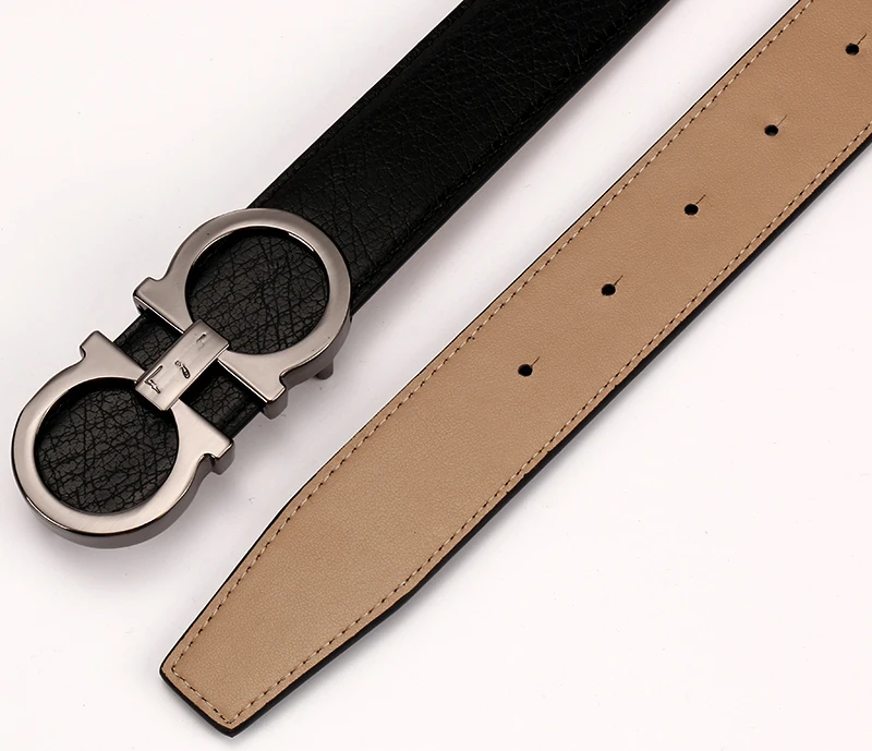 Guangzhou Wholesale Luxury Split Leather Belts With Fashion Alloy Belts