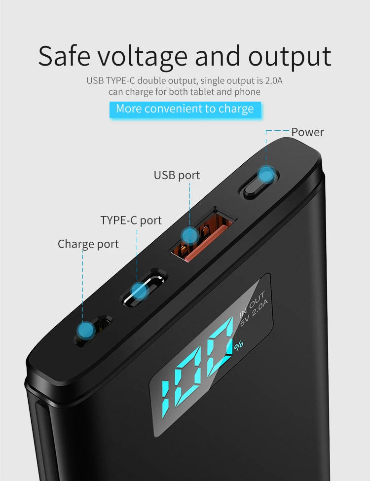 Joyroom wholesale consumer electronics metal portable charger smart mini powerbank 10000mah - ANKUX.COM