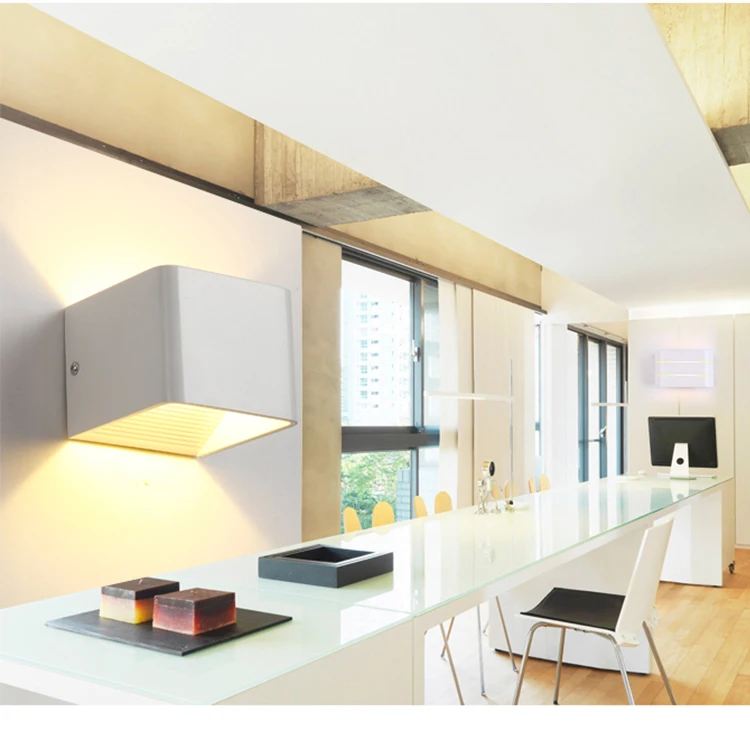 6W led wall light decorative light square for home hotel living room decoration
