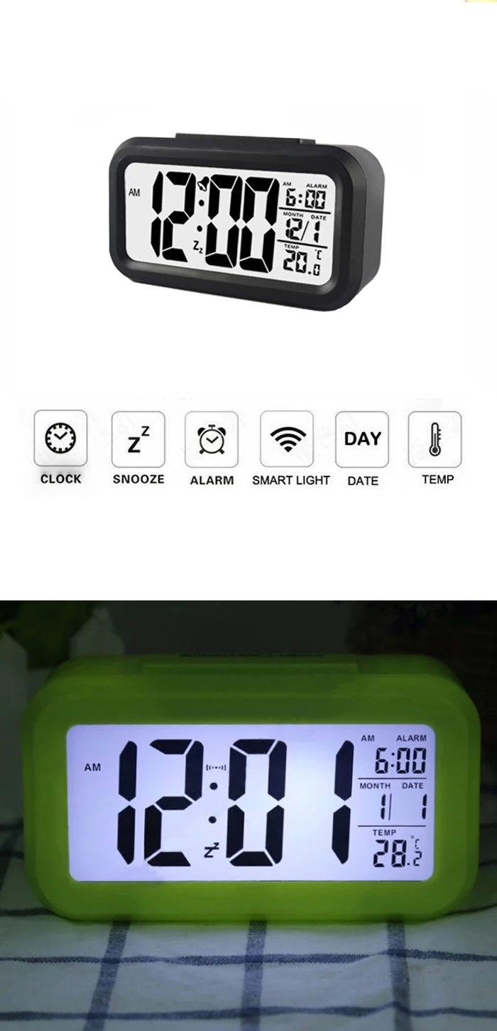 2021 Hot Selling Desk Table Digital Led Clock Alarm Mini Cheap Home