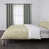 Home furniture polyester green cartain very long curtains for bedroom windows