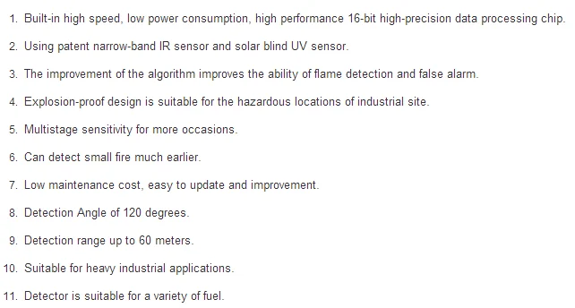Asenware Explosion proof combined Ultraviolet and infrared flame detector