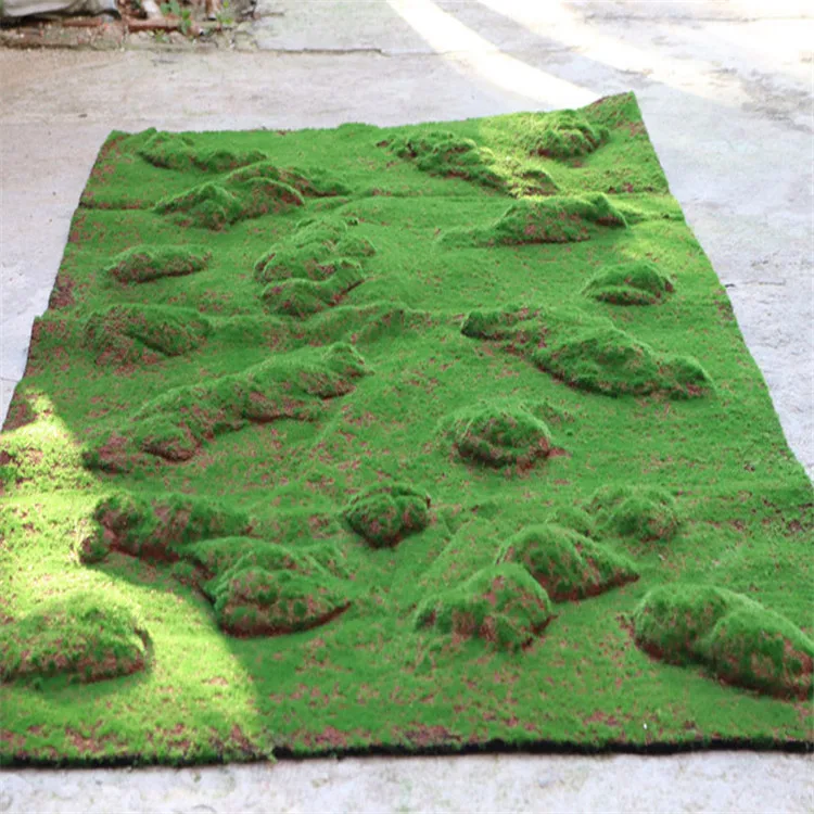K3125 High Density 100x100x3cm Green Grass Artificial Moss Carpet Roll