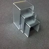 Display acrylic mirror riser, acrylic mirror riser set of 3