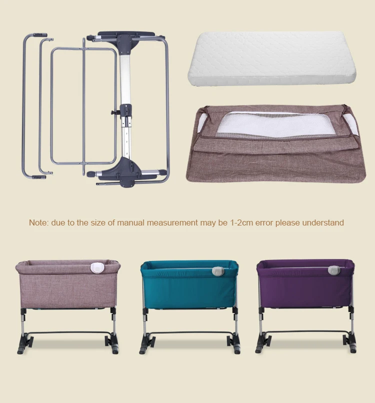 New Born Adjustable Swing Rocking Baby Cot Bed Attachable Bed Portable