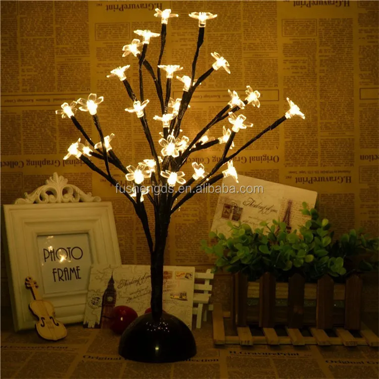 Batterij-aangedreven Led Desktop Perzik Bloesem Boom Licht,32 Led ... Batterij-aangedreven Led Desktop Perzik Bloesem Boom Licht,32 Led ...