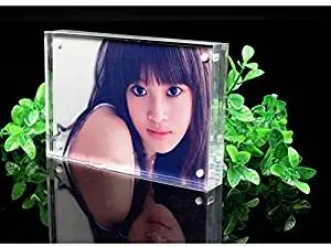 Standing Magnetic Clear Acrylic Perspex Photo Frames Block(4x6")