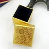 Luxury shiny gold special paper jewelry locket packaging box for gift