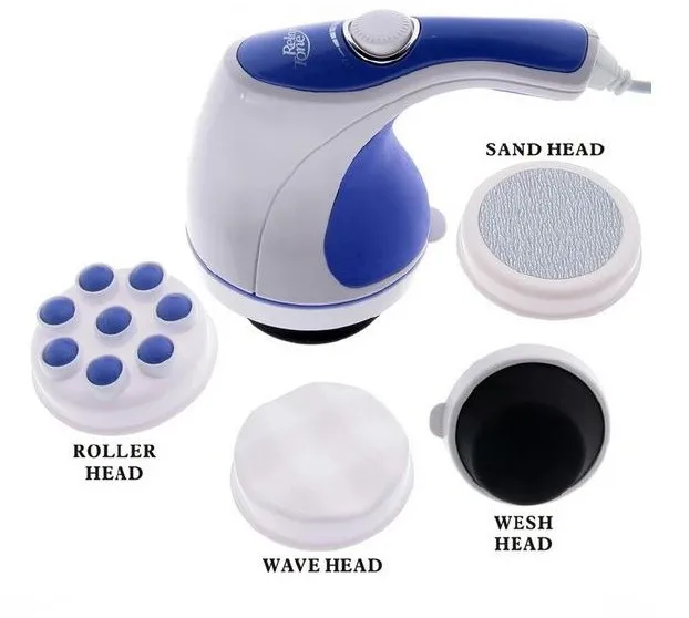 4 in 1 Relax & Spin Tone Fat Burn Massager As Seen On TV Full Body Handheld Massager for Relaxing, Toning Slimming