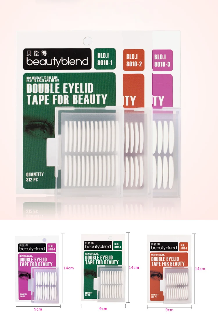 Beautyblend I-8010 Natural Waterproof Duplex Eyelid Stickers Double Eyelid Tape Stickers