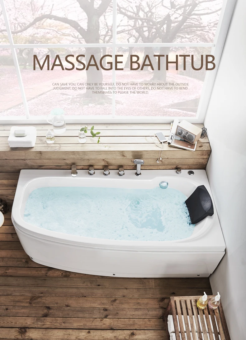 Bañera De Resina Acrílica Independiente Para Una Sola Persona,Spa De