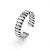 Personality Jewellery S925 Pure Silver Fashion Thai Silver Vintage Old Designer Open Ring Silver Rings for Men