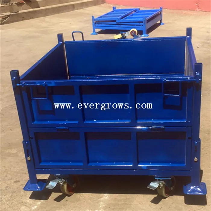Rectangular Foldable Square Steel Pallet Box Alibaba China