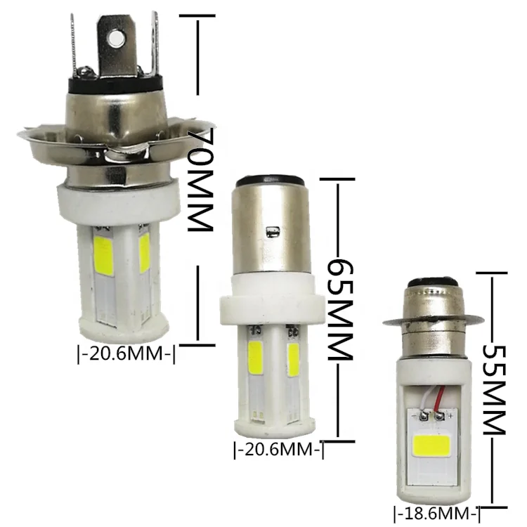 2019 hot selling 12v led motorcycle headlight bub 15W ceramic base light