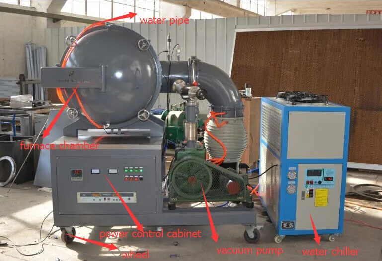 Graphite Heating Vacuum Furnace For Fusing Glass,Creating Enamel