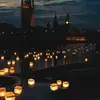 biodegradable fire-retardant Square Floating Water river Lantern For Poor garden new year festival event Decoration
