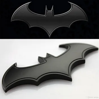 3d Chrome Sticker Logam Batman Emblem Auto Stiker Untuk Lencana