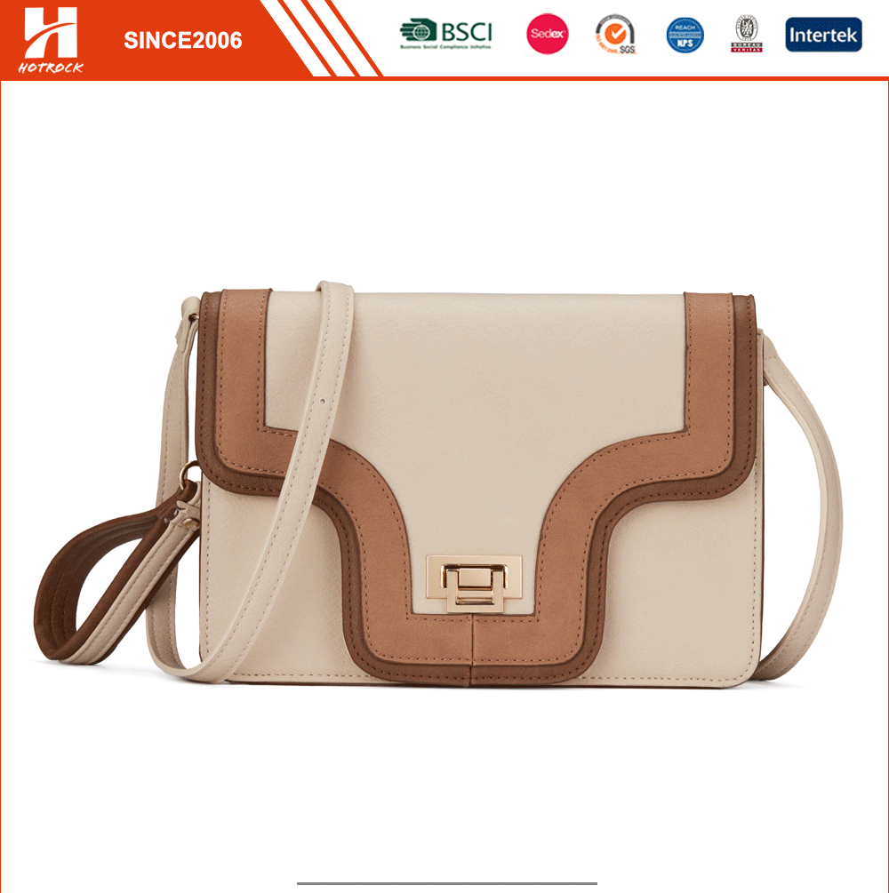 Beige Pu Leather Purse Crossbody Bag Rectangle Shape Clutches Shoulder Bags for Women 1.gif