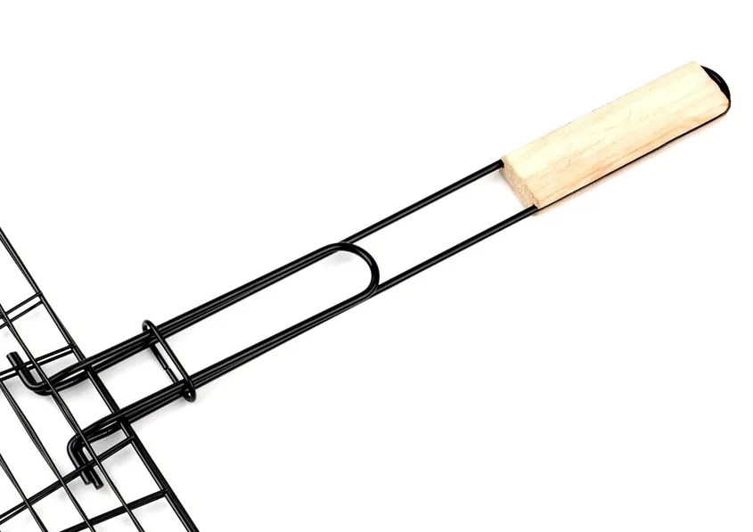 Nonstick Coating Triple Fish Grill Basket With Detachable Handle Buy