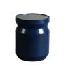 Mayco Small Industrial Practical Glass And Metal Coffee Table End Side Table